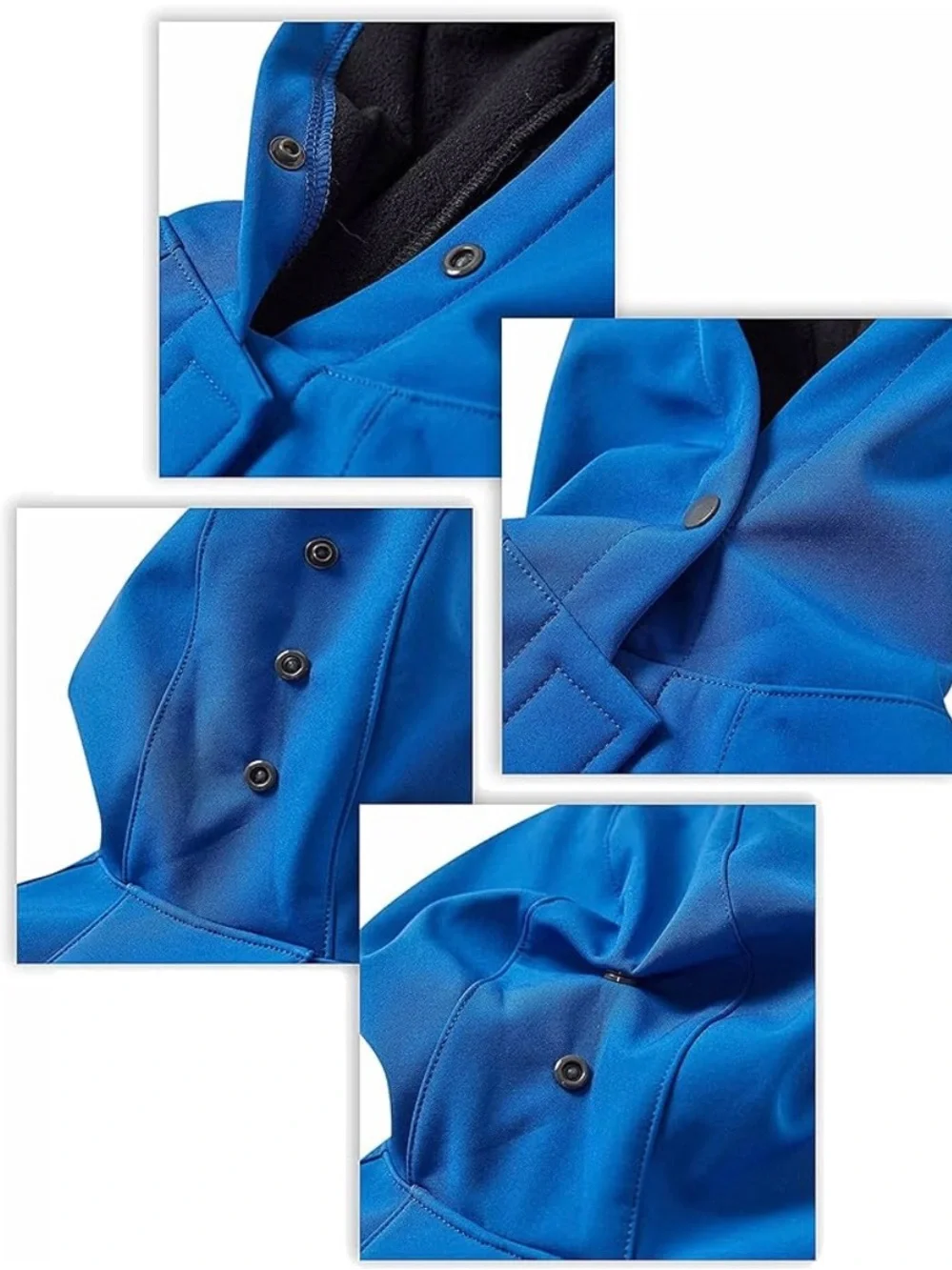 Blueberry Pet Royal Blue Dog Waterproof Softshell Jacket/Hooded Raincoat ~ 16 in